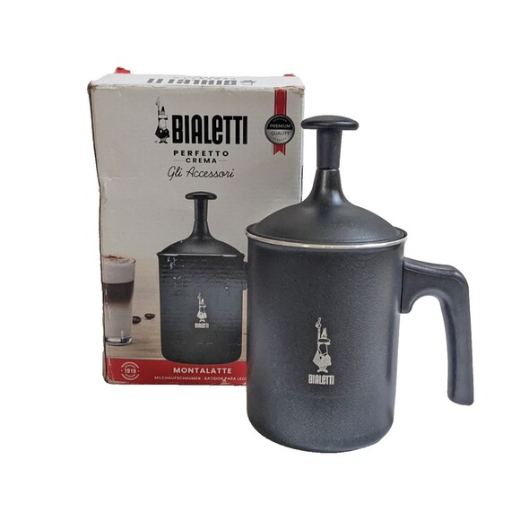 Bialetti Montalatte Manual Milk Frother 330ml / 11 oz w/ Box & Manual EXCELLENT - Picture 1 of 12
